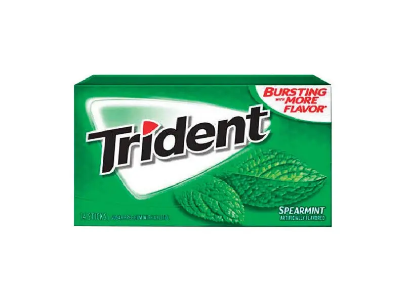 Trident Sugar‑Free Spearmint Chewing Gum – 14‑Pack (1.17 oz)