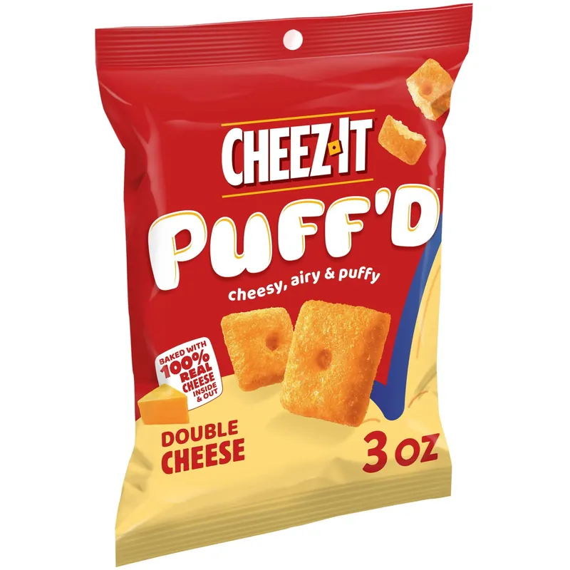 Cheez-It Puff‘D Double Cheese Crackers 3 Oz Bagged