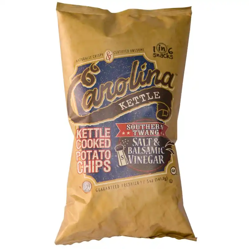 Carolina Salt & Balsamic Vinegar Potato Chips 5 Oz Bagged