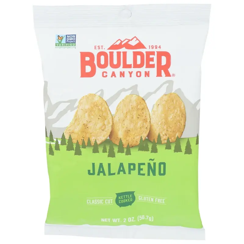 Boulder Canyon Jalapeno Kettle Cooked Potato Chips 2 Oz Pegged