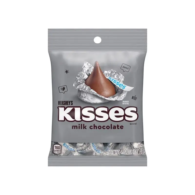 Kisses Milk Chocolate Candy 4.84 Oz - Individually Wrapped Treats