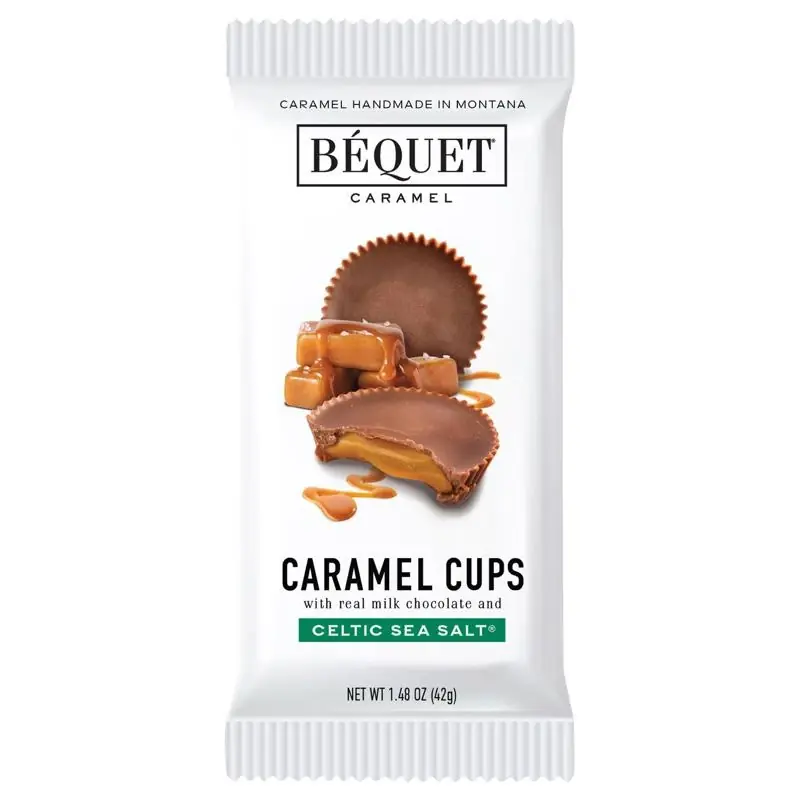 Bequet Celtic Sea Salt Caramel Cups 1.48 Oz, Single Pack