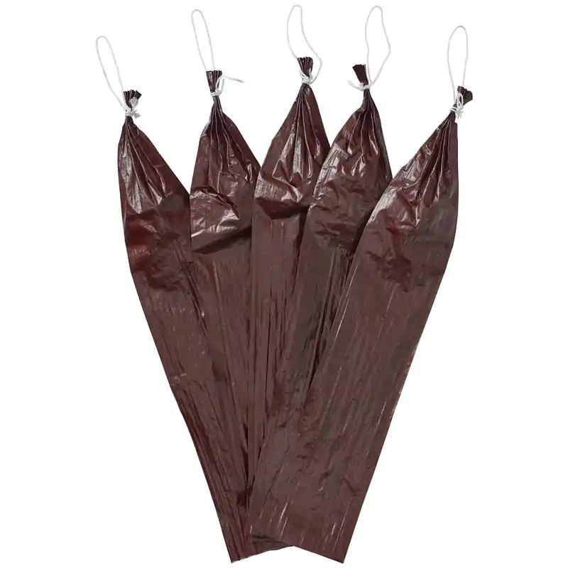 2-1/2 In. X 20 In. Mahogany Fibrous Sausage Casings - 10 Count