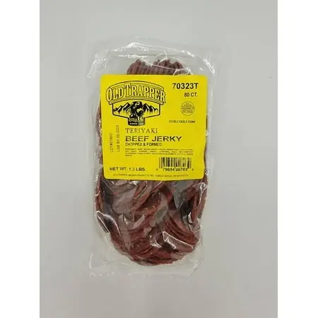 Beef Jerky Double Eagle Refill Bags Teriyaki Flavor 80 Count