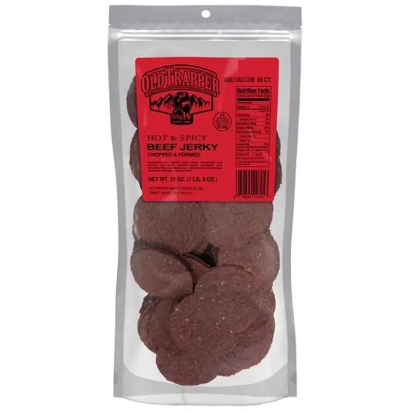 Old Trapper Hot And Spicy Beef Jerky 21 Oz Pouch - Flavorful Snack
