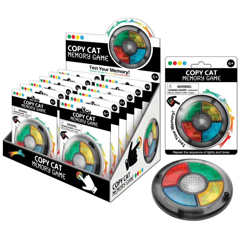 Hansen Copy Cat Memory Game - Fun Plastic Game For All Ages - 2.75 Inches