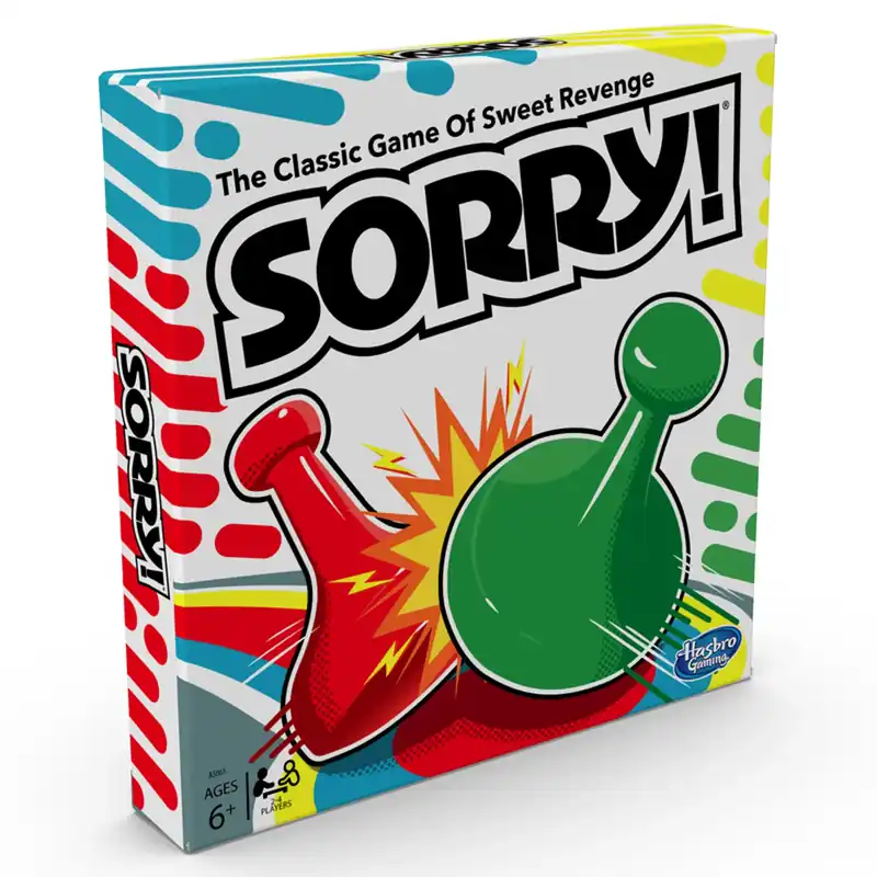 Sorry Game 58 Pieces - Classic Family Board Game For Ages 6 And Up