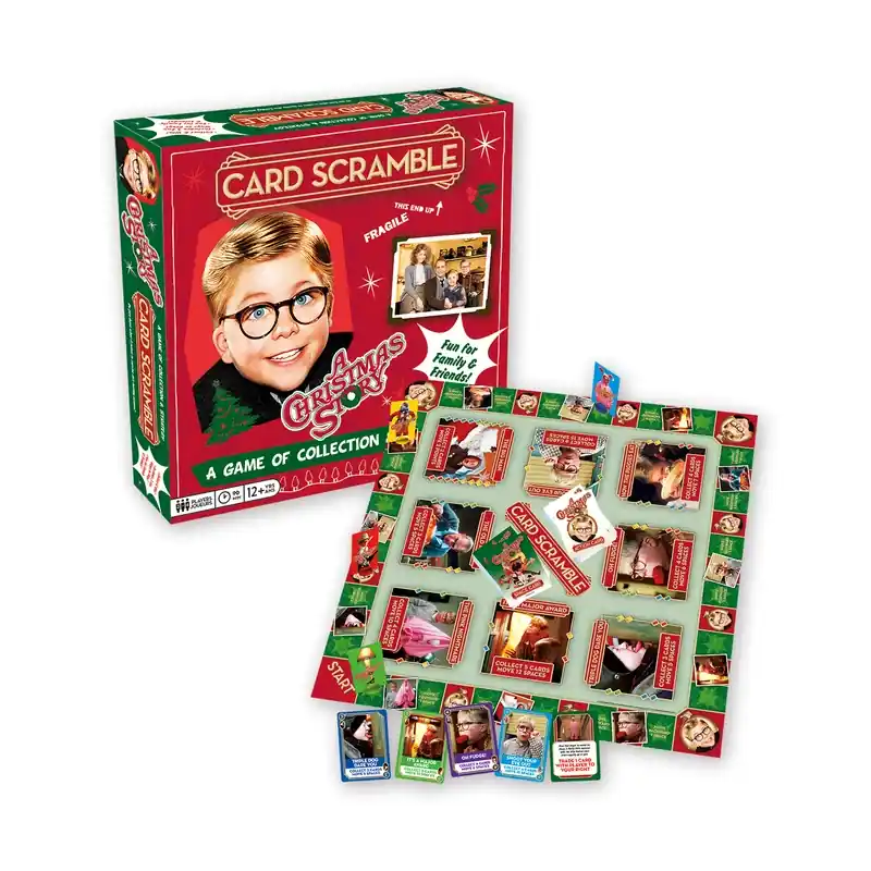Aquarius Card Scramble Board Game - 212 Piece Multicolor Cardboard Set