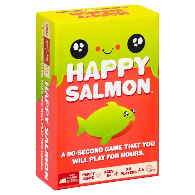 Exploding Kittens Happy Salmon Card Game Multicolored 98 Pc