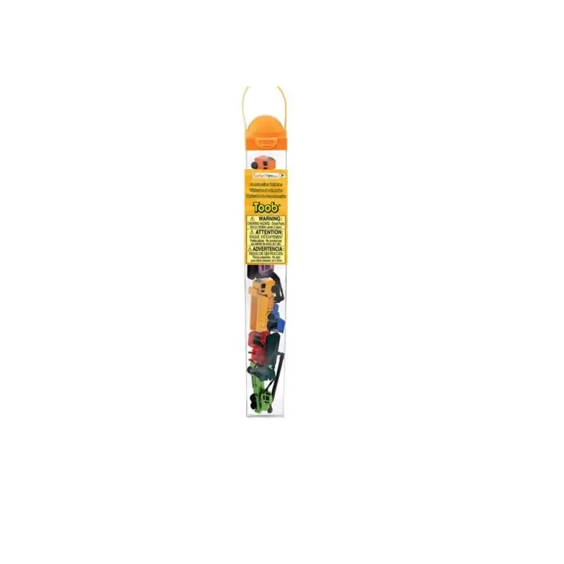 Toob Construction Vehicles Plastic Set - 6 Multicolor Pieces For Kids
