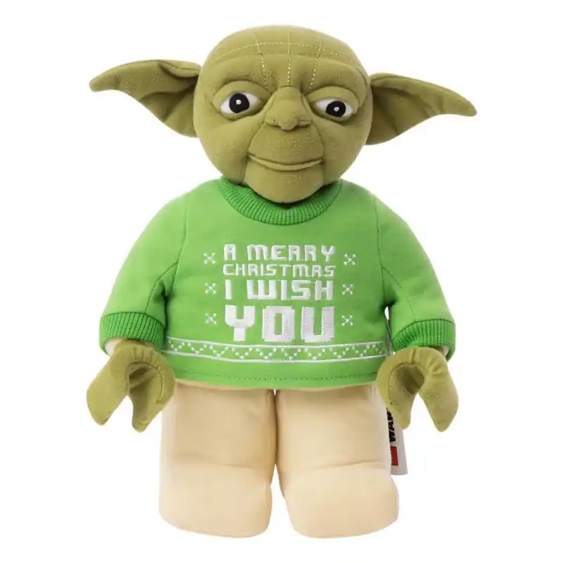 Lego Star Wars Holiday Yoda Plush Multicolored 12 X 9 Inches