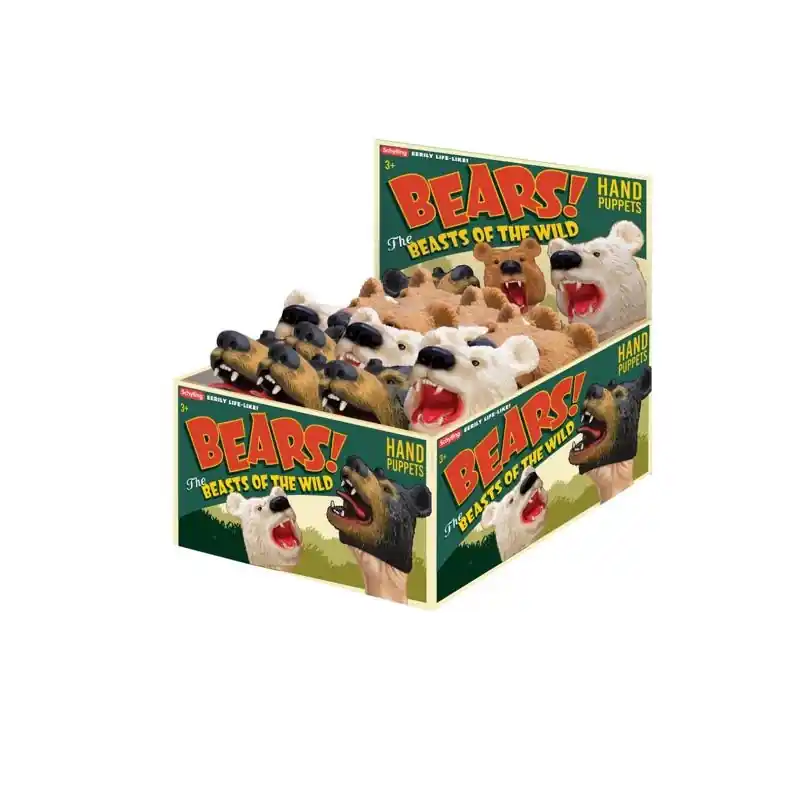 Bear Hand Puppet - Assorted Colors, 5.35 In Height, Model Bhp