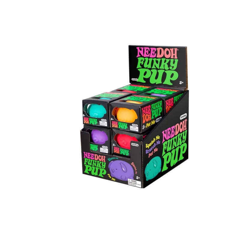 Needho Funky Pup Fidget Toy - Assorted Colors, 2.5 In. Plastic