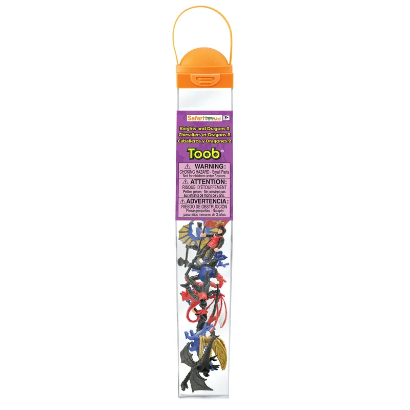 Toob Knights And Dragons Toy Plastic Multicolor 9 Pieces