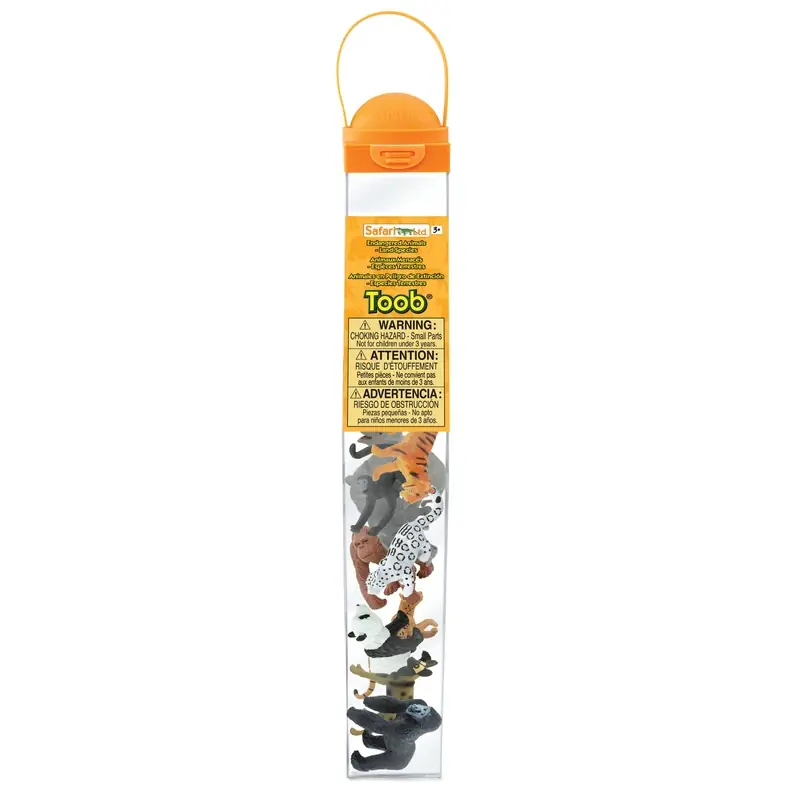 Toobs Endangered Land Species Toy Set - 10 Assorted Plastic Figures