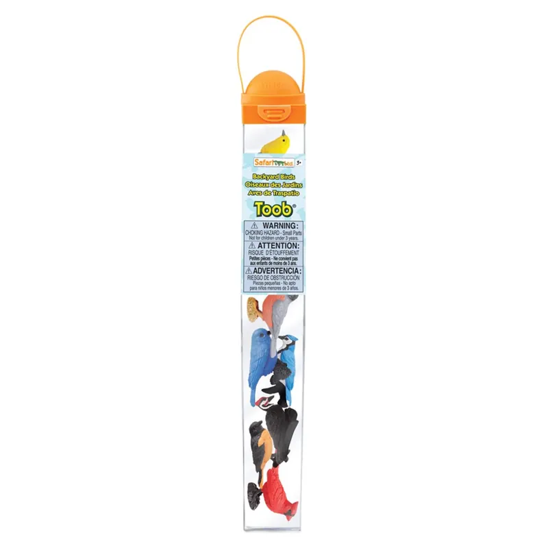 Toobs Backyard Birds Toys Plastic Assorted 7 Pieces