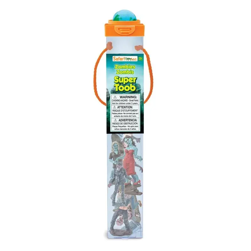 Super Toob Zombies Educational Toy Set - 12 Assorted Plastic Figures