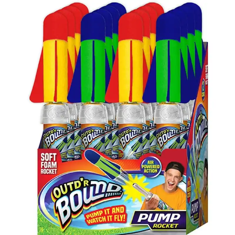Ja-Ru Outd‘r Bound Pump Rocket Assorted 1 Pc