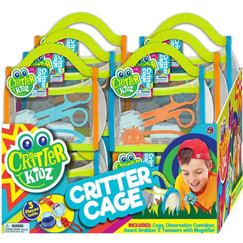 Ja-Ru Critter Kidz Critter Cage Assorted 4 Pc