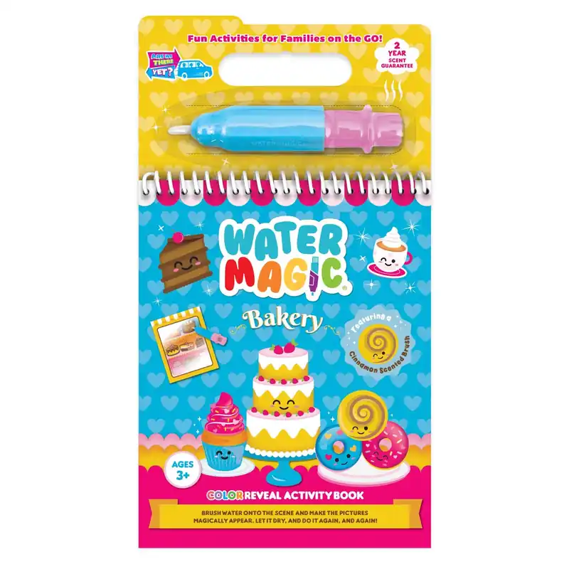 Water Magic Color Reveal Activity Pad - Bakery Theme, 2 Pieces, Multicolored