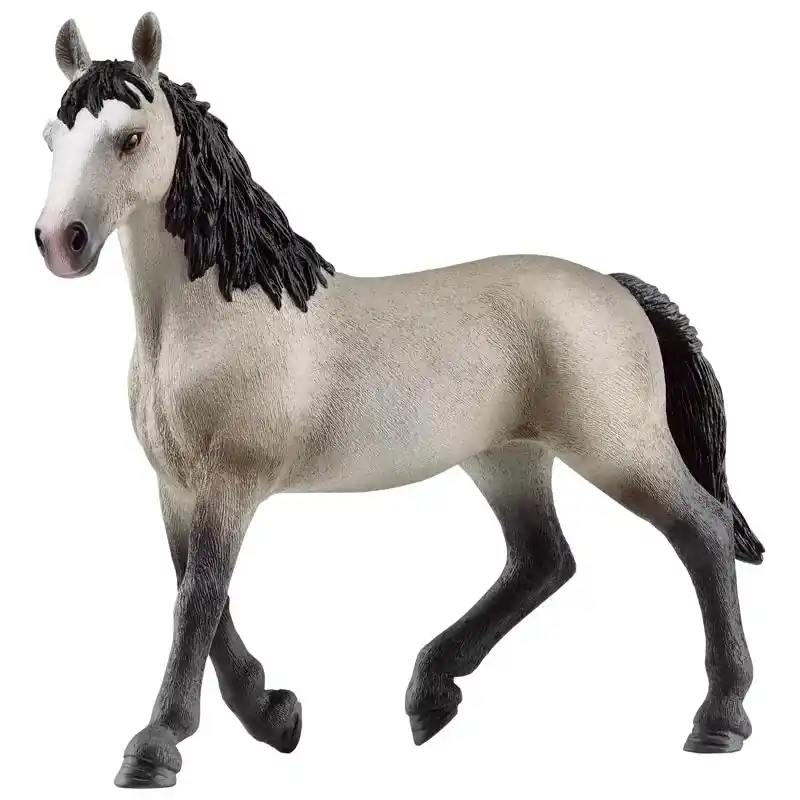 Cheval De Selle Francais Mare Black/gray Toy Figure 6 Inches