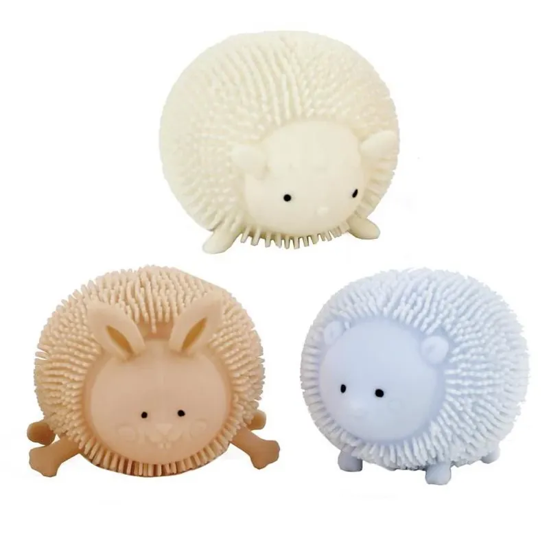 Keycraft LED Light‑Up Puffer Animal Plush – Assorted Colors