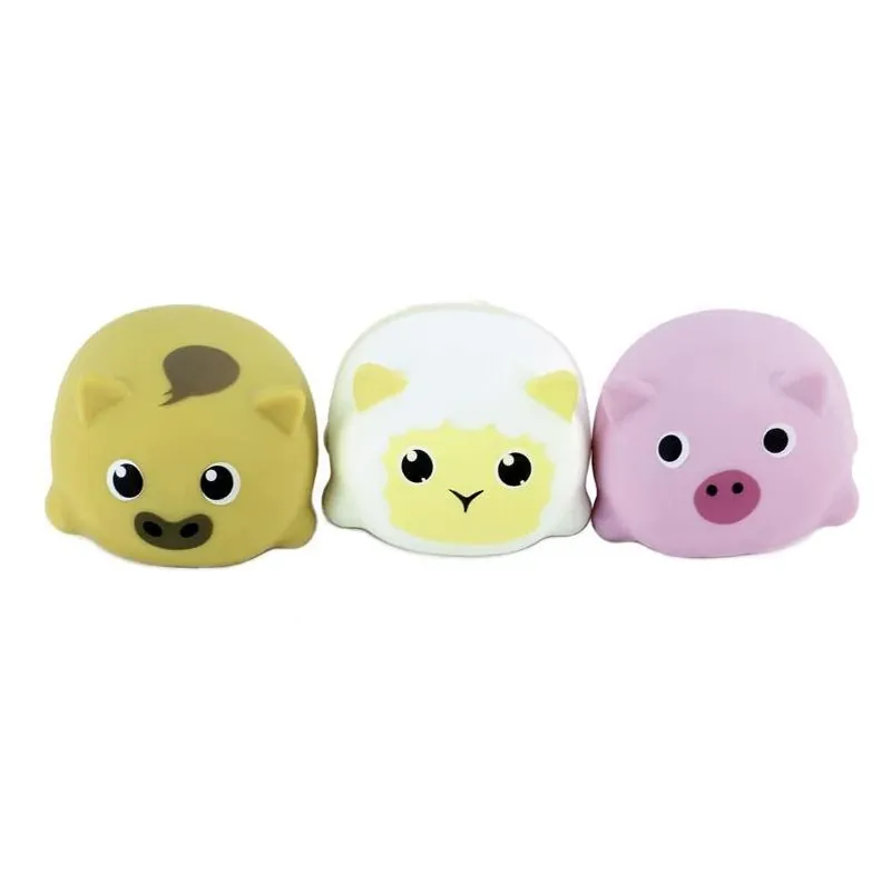 Keycraft Squidgy Multicolored Farm Animal Plush – Soft Squeeze Toy For Kids