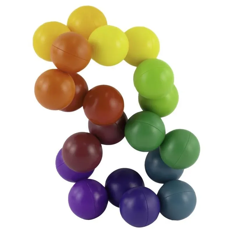 Keycraft Multicolored Rainbow Fidget Keychain – Portable Stress‑Relief Toy