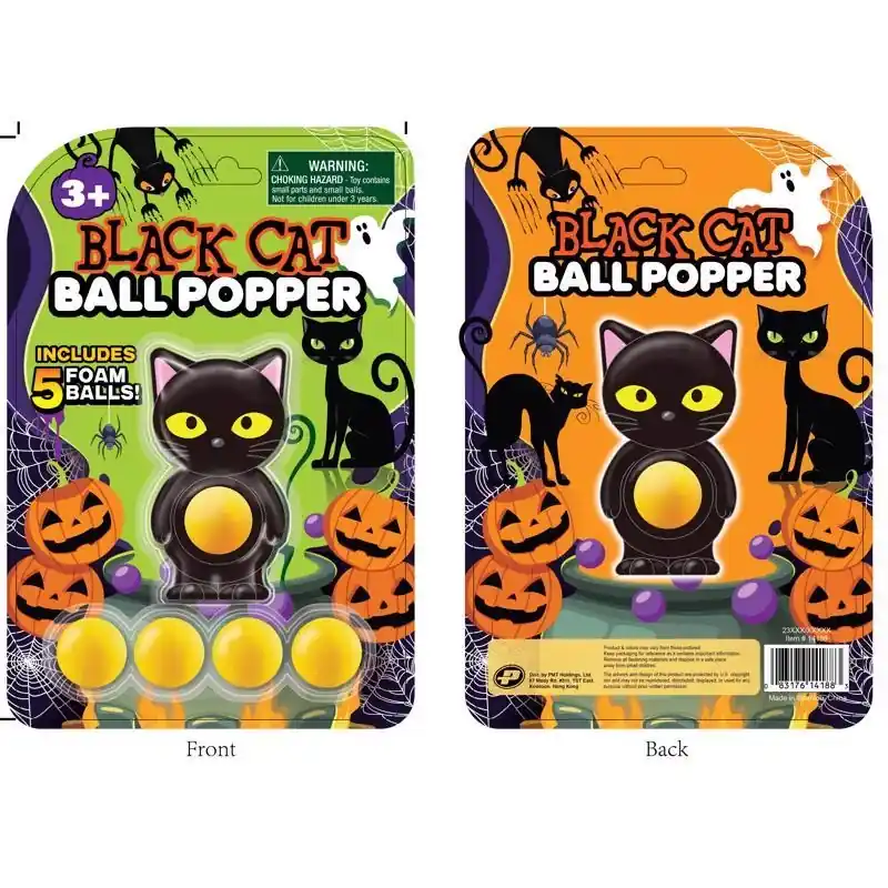 Master Toys Black Cat Ball Popper Toy 1 Pk