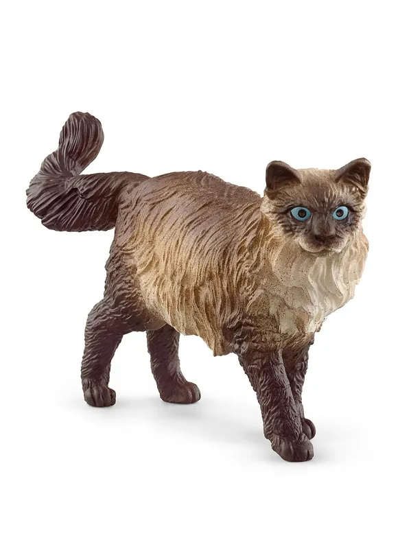 Schleich Ragdoll Cat Figurine Brown 1 Pc