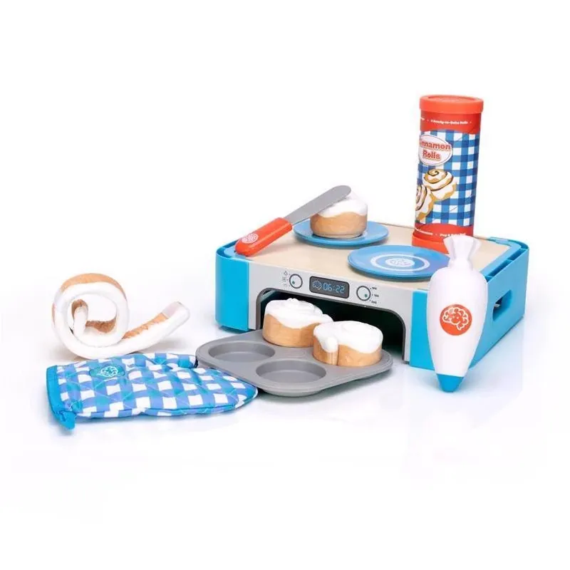 Fat Brain Toy Pretendables 10‑Piece Multicolor Cinnamon Roll Play Set – Imaginative Kitchen Fun For Kids 3+