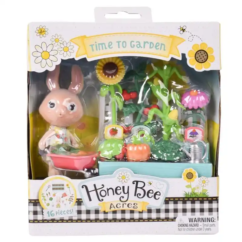 Honey Bee Acres Time To Garden Play Set Multicolored 16 Piece For Ages 3+