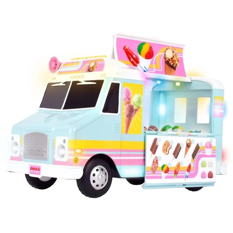 Maxx Action Large Multicolored Food Truck Toy For Ages 3+