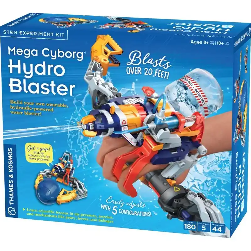 Thames & Kosmos Mega Cyborg Hydro Blaster Stem Experiment Kit Multicolored 180 Pc