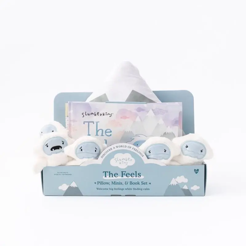 Slumberkins The Feels Pillow & Book Set Assorted 8 Pc