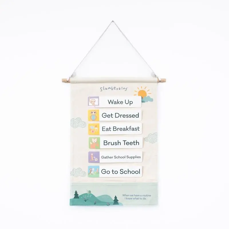 Slumberkins Routines Visual Schedule Multicolored 18 Piece Set
