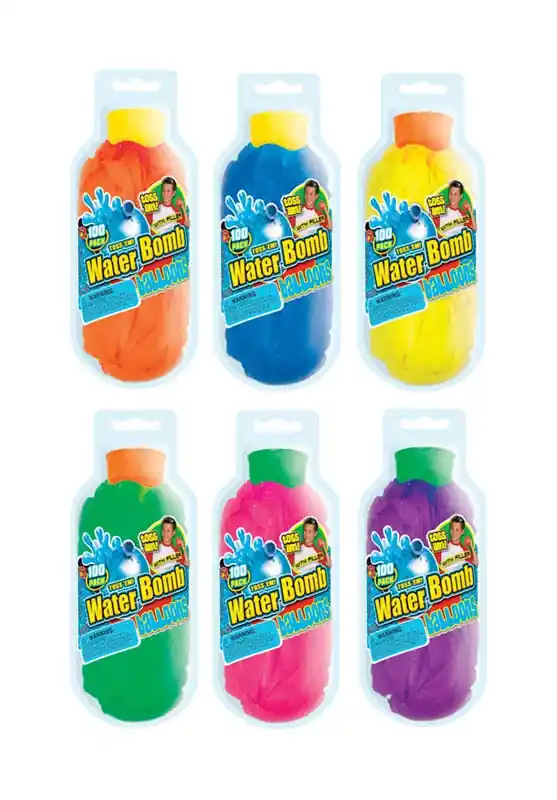 Water Bomb Water Balloons Assorted 100 Pc