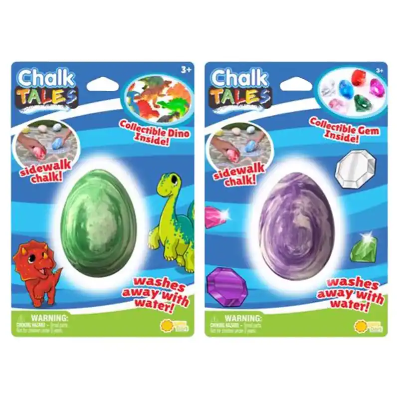 Chalk Tales Multicolored Chalk Egg With Surprise Toy - 6.7 X 9.55 X 11.75 In.