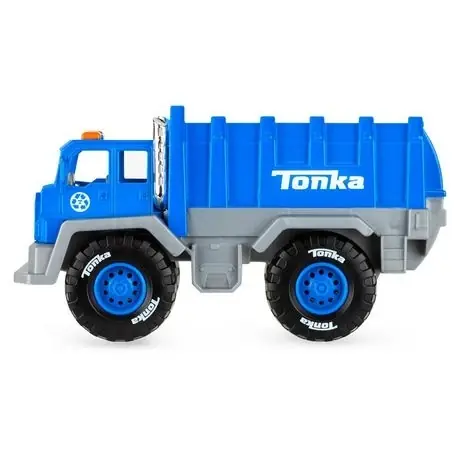 Mighty Metal Fleet Garbage Truck 8 Inch Blue Die-cast Vehicle