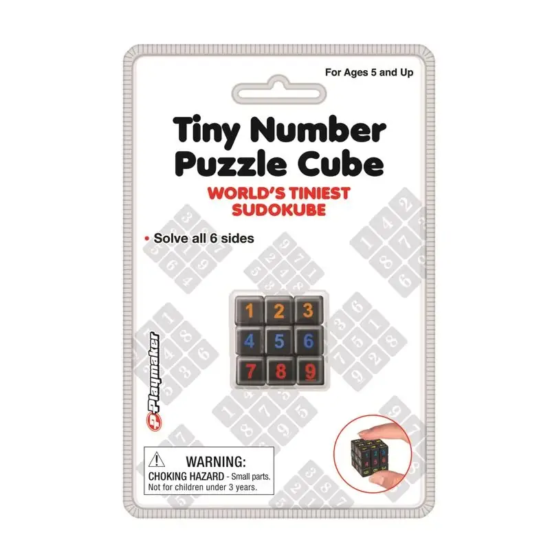Tiny Number Puzzle Cube Multicolored For Ages 5 And Up