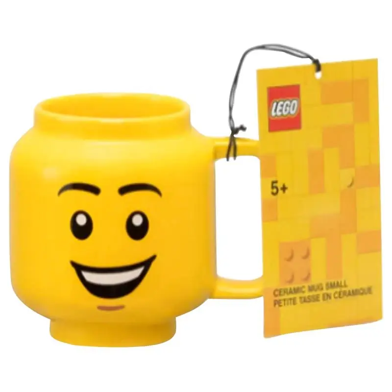Lego 7.6 Oz Yellow Bpa Free Happy Ceramic Mug