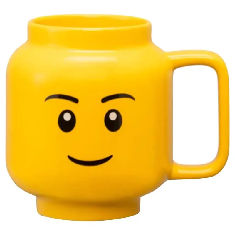 Lego 17.9 Oz Yellow Bpa Free Ceramic Boy Mug
