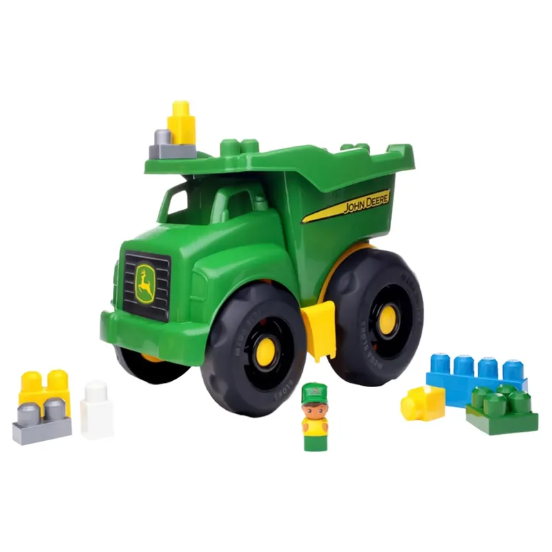 John Deere Dump Truck Plastic Multicolored 25 Piece Set For Toddlers