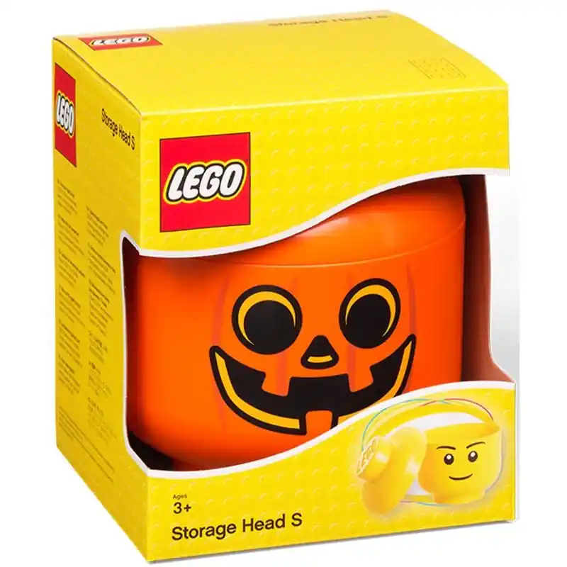 Pumpkin Storage Head Abs Plastic Orange Small 1 Piece Model 40311729