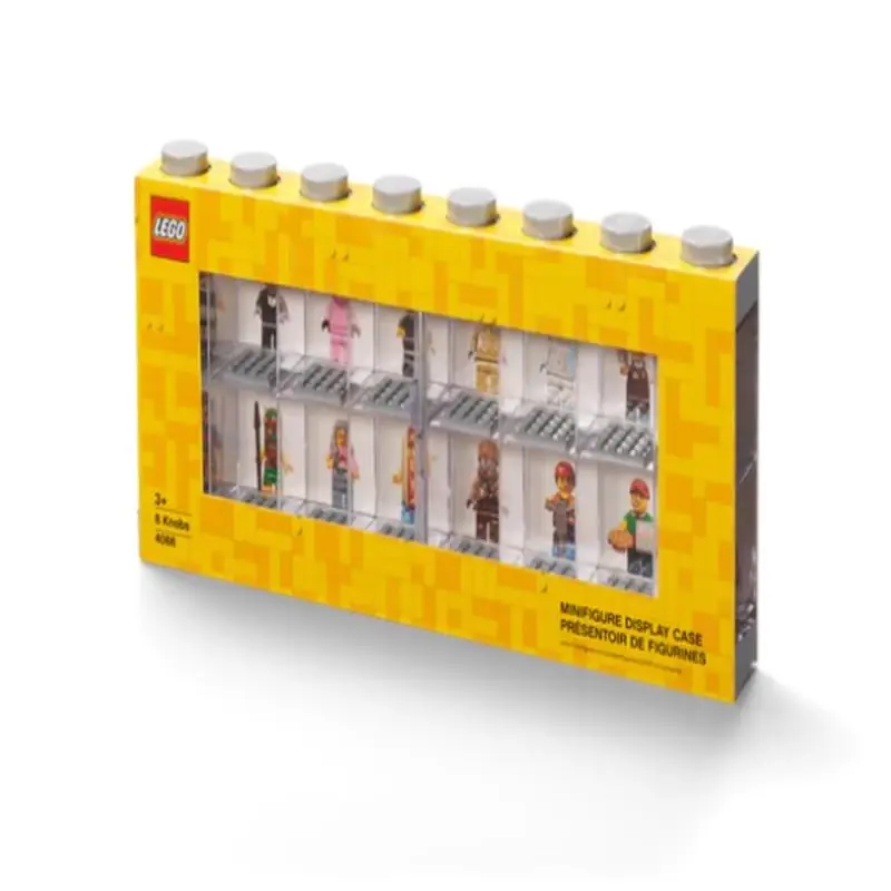 Lego Minifigure Display Gray 15 X 2 X 7 Abs Plastic