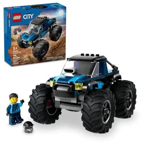 60402 Blue Monster Truck - Durable Construction Toy For Kids