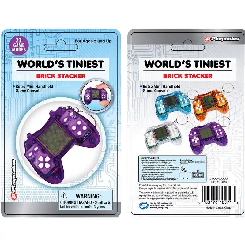 Playmaker Toys World Tiniest Brick Stackers Assorted, 3+ Years