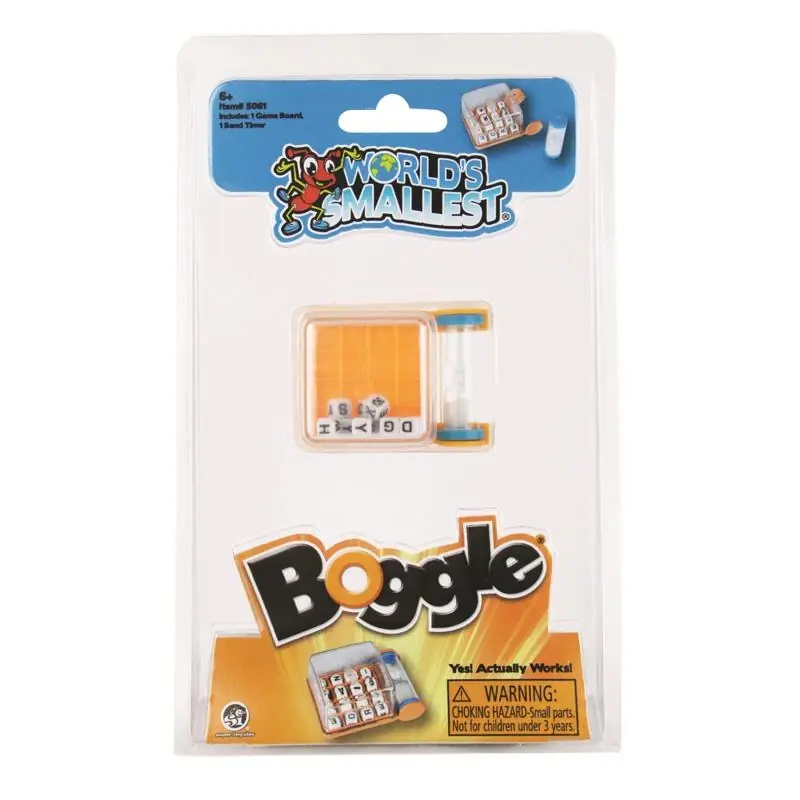 World‘s Smallest Boggle Game With Timer, Multicolor, Model 5061