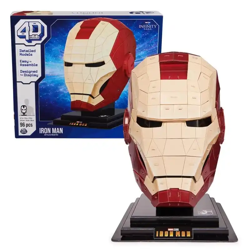 4D Build Iron Man 4D Puzzle Multicolored 96 Pc