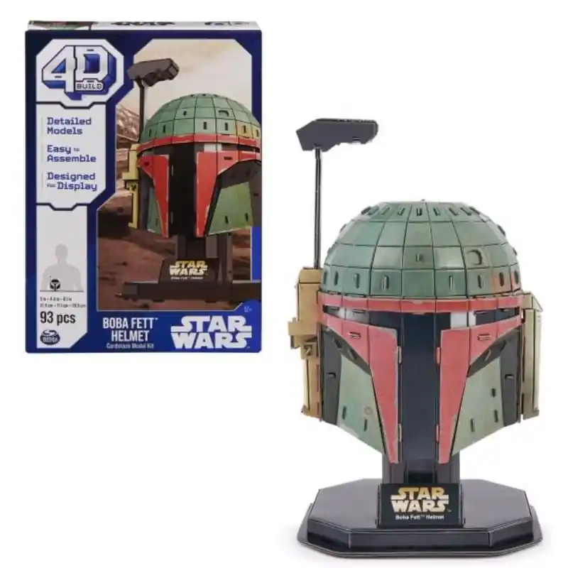 4D Build Boba Fett Helmet 3D Puzzle Multicolored 93 Pc